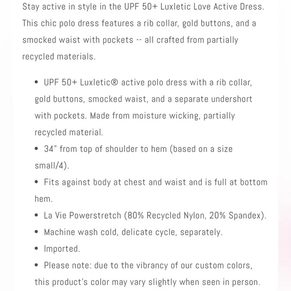 Lilly Pulitzer Love Luxletic Dress Hydra Blue Dandy Lions - Picture 3 of 9